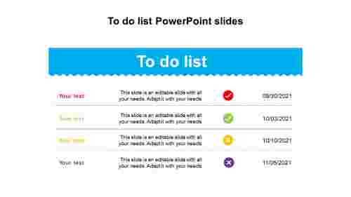 To do list PowerPoint slides
